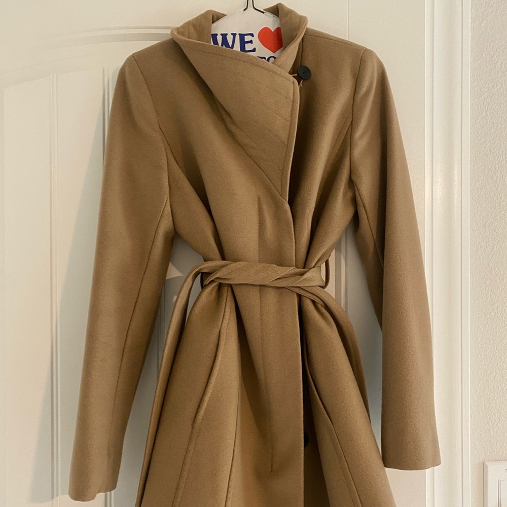Babaton women’s wool funnel neck coat from Aritzia